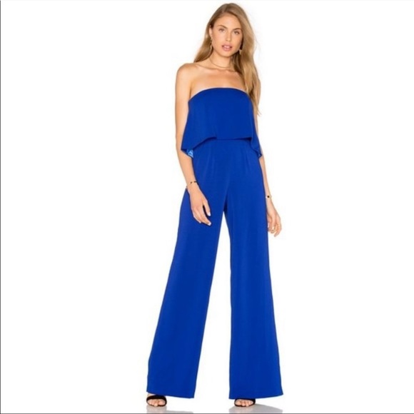 JAYGODFREY Electric Blue Moore Jumpsuit Size 2 - Picture 1 of 10